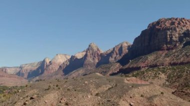 Zion Ulusal Parkı Bekçisi Springdale 'den Hava Çekimi Ulusal Park' ın dışında çekildi