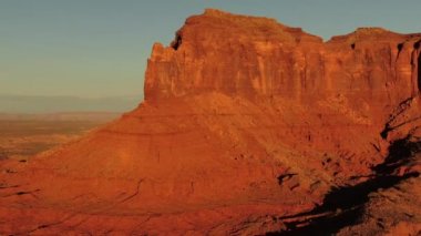 Monument Valley Brighams Mezarlığı Güneybatı Amerika 'da Günbatımını Çıkarttı