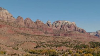 Zion Ulusal Parkı Batı Tapınağı Springdale Hava Çekimleri Ulusal Park 'ın dışında çekildi
