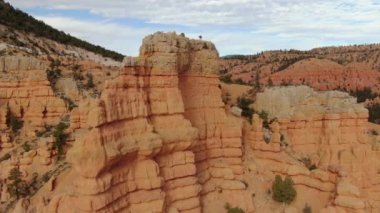 Hoodoos Rock Spires Hava Çekimi Utah USA