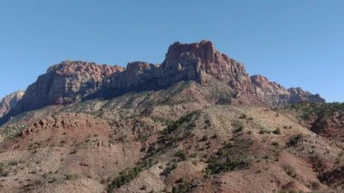 Zion Ulusal Parkı Bekçisi Springdale 'den Hava Çekimi Ulusal Park' ın dışında çekildi