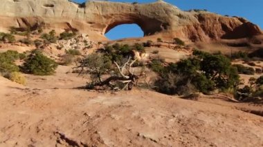Utah ABD Kaya oluşumunun Wilson Arch Arch Fotoğrafı