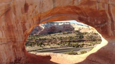 Utah ABD Kaya oluşumunun Wilson Arch Arch Fotoğrafı