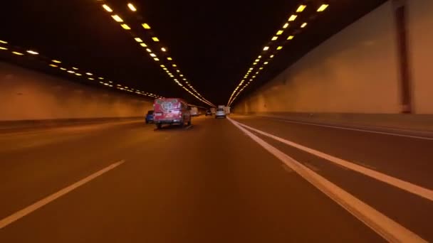 Phoenix Arizona Driving Template Papago Freeway Deck Park Tunnel — стокове відео