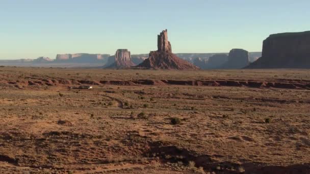 Monument Valley Big Indian Butte Aerial Shot Jihozápad Usa — Stock video