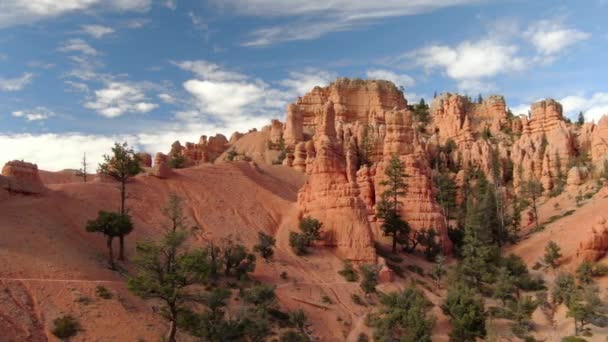 Hoodoos Rock Spires Flygfoto Utah Usa — Stockvideo