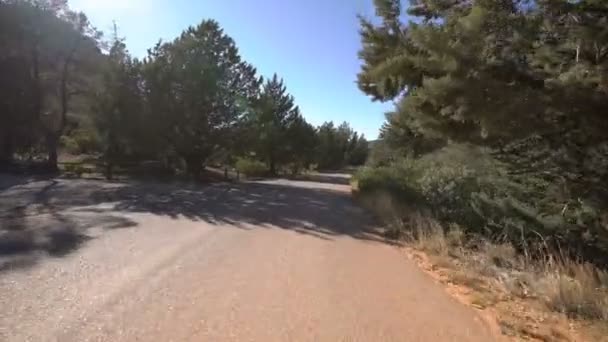 Sedona Driving Plate Mieszkalna Morgan Road Arizona — Wideo stockowe