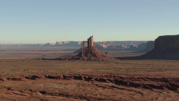 Monument Valley Big Indian Butte Aerial Shot Southwest Usa — 비디오