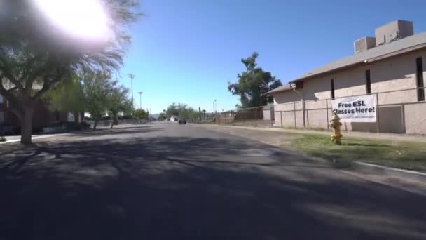 フェニックスアリゾナ ドライビング テンプレート レジデンシャル2 13番街 — ストック動画