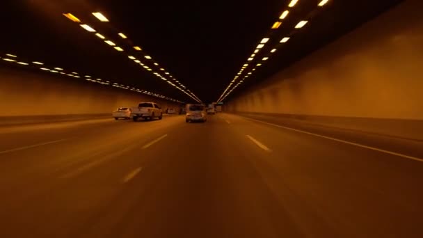 凤凰城亚利桑那州驾驶模版帕帕果高速公路6号在甲板公园隧道 — 图库视频影像