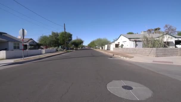 Phoenix Arizona Sürücü Şablonu Adres Diamond Caddesi — Stok video