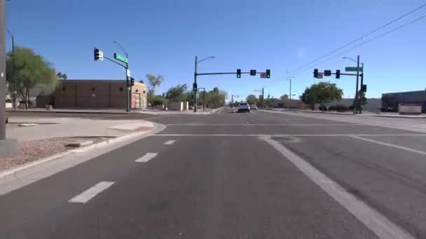 Phoenix Arizona Fahrvorlage Downtown Jefferson — Stockvideo