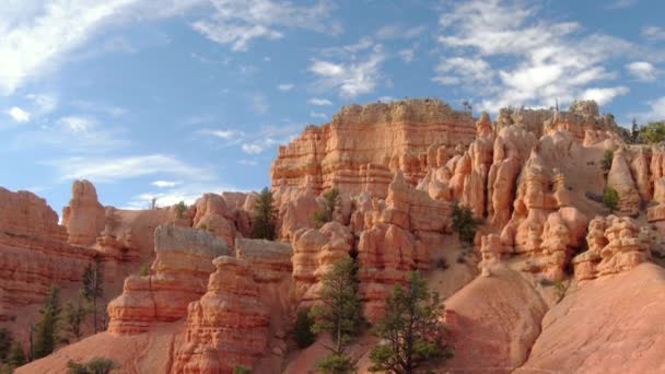 Hoodoo Rock Formation Utah Usa Aerial Shot — стокове відео