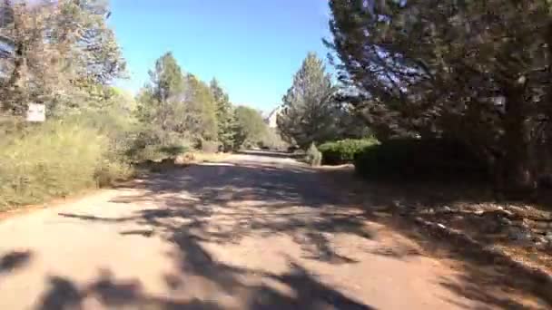 Sedona Driving Plate Mieszkalna Morgan Road Arizona — Wideo stockowe