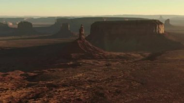 Monument Valley Panorama Hava Atışı Rotasyonu Güneybatı ABD