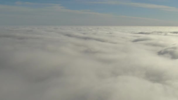 Wolkenmeer Aus Der Luft Schoss Himmlischen Himmel Nach Vorn — Stockvideo