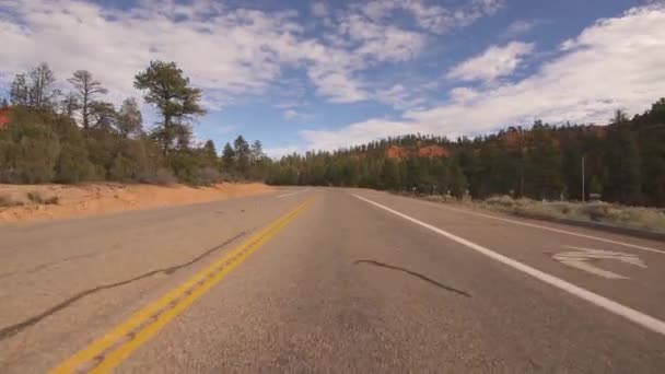 Bryce Canyon Red Canyon Driving Template Utah Usa Campground — Stock video