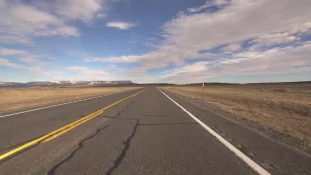 Bryce Canyon Highway Driving Template Utah Usa — стокове відео