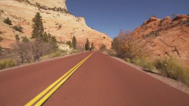 Zion Ulusal Parkı Şablon Şablonu Mesa Carmel Dağı Otoyolu Utah 5
