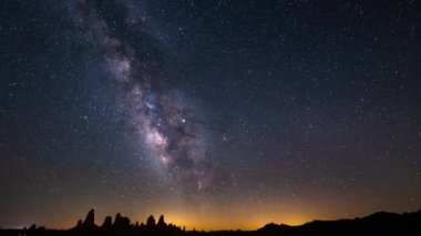 Samanyolu Güney Gökyüzü 14mm Akvaryumlar Meteor Yağmuru 2019 Gündoğumu Mojave Çölü Kaliforniya Eğilimi