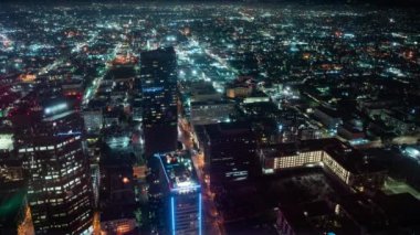 Los Angeles 'tan Hollywood Hills' e Gece Kenti Zaman Dönemi ABD