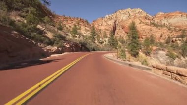 Zion Ulusal Parkı Şablon Zion Dağı Carmel Otoyolu Utah 3
