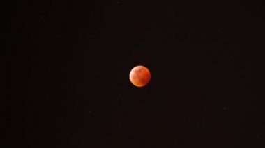 Toplam Ay tutulması 2019 Süper Kanlı Kurt Ay Zamanı Hızlandırılmış Astrofotoğrafçılık Kapanışı