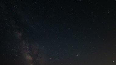 Trona Zirvesinde Perseid Meteor Sağanağı Samanyolu ABD