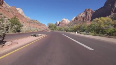 Zion Ulusal Parkı Şablon Zion Kanyonu Utah 3 Güney Kampı