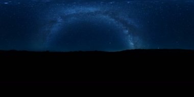 360 VR Samanyolu Galaksisi Zaman Hızı Mojave Çölü Kaliforniya Birleşik Devletleri VR Kulaklığı