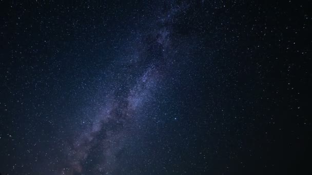 Perseid Meteor Douche Voie Lactée Time Lapse Dans Les Montagnes — Video