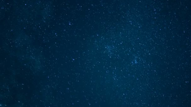 Perseid Meteor Dusch Vintergatan Närbild Sierra Nevada Berg Kalifornien — Stockvideo