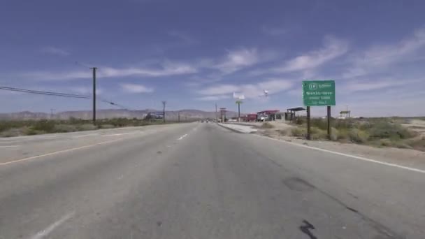 Tiempo Conducción Lapso Mojave California España — Vídeo de stock