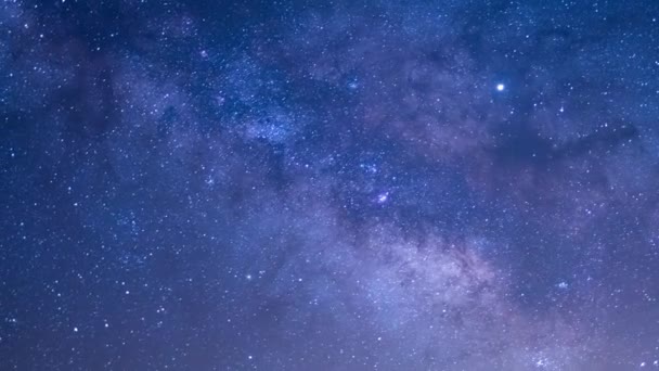 Vintergatan Galax Tid Förflutit Sydöstra Himlen Teleskop — Stockvideo