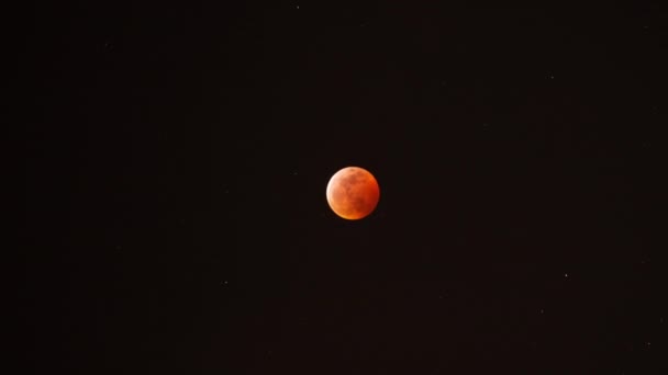 Éclipse lunaire totale 2019 Super Blood Wolf Moon Time Lapse Astrophotographie Gros plan 