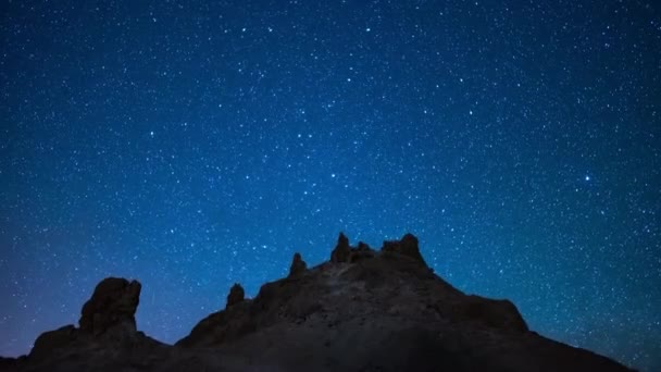 Láctea Galaxy North Sky Milímetros Aquarids Meteor Shower 2019 Trona — Vídeo de Stock