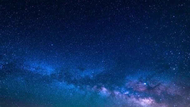 Láctea Galáxia Sudeste Skymm Aquarids Meteor Shower 2019 — Vídeo de Stock