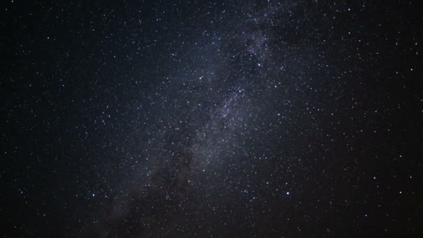 Perseid Meteor Dusch Vintergatan Trona Pinnacles Kalifornien Usa — Stockvideo