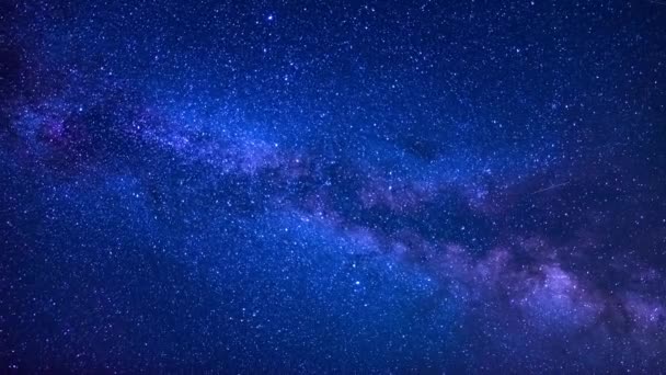 Aquarids Meteor Shower 2019 Галактика Млечный Путь Время Ночи Восточного — стоковое видео