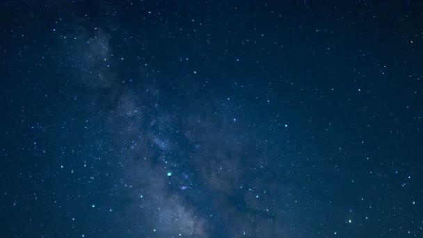 Verano Láctea Vía Perseida Lluvia Meteorito Trona Pinnacles California — Vídeos de Stock