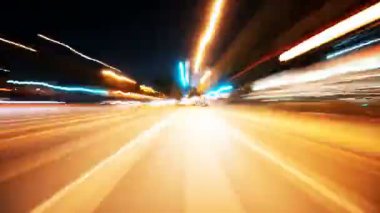 Hiperlapse Front View VJ Döngü 2 Los Angeles Santa Monica Bulvarı ABD