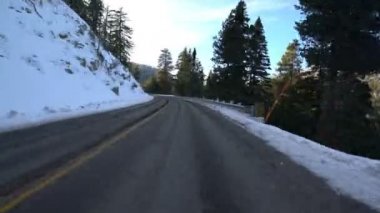 Kış Dağı Otoyolu Hiperlapa Sürat Süresi Hızı 2 California ABD
