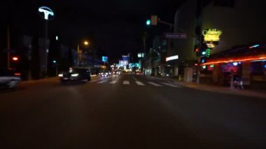 Hiperlapse Los Angeles Günbatımı Bulvarı Batı Kaliforniya ABD
