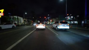 Hiperlapse Hollywood Sunset Bulvarı Doğu California ABD