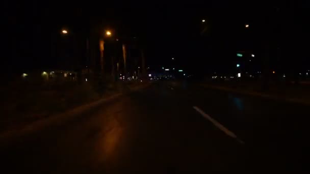 美国内华达州下城拉斯维加斯大道南行的超速行驶 — 图库视频影像