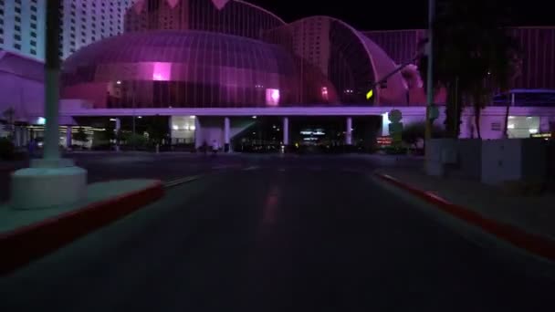 Hiperlapse Jazda Las Vegas Circus Circus Parking Nevada Stany Zjednoczone — Wideo stockowe