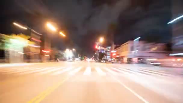 Condução Hyperlapse Vista Frontal Loop Santa Monica Califórnia Eua — Vídeo de Stock