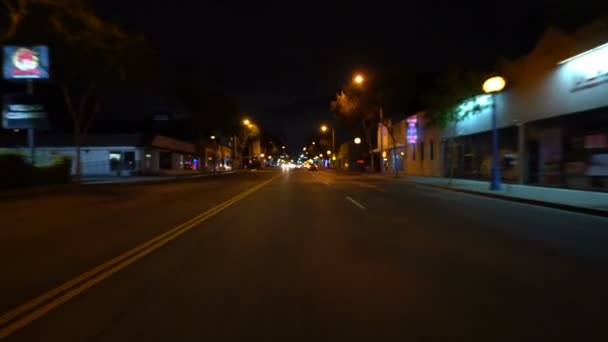 Placa Condução Foco Raso Santa Monica Blvd Eastbound Sweetzer Ave — Vídeo de Stock