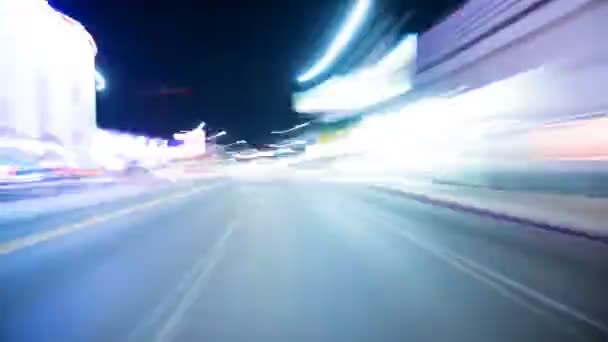 Conducir Hyperlapse Front View Loop Hollywood Sunset Strip California — Vídeo de stock