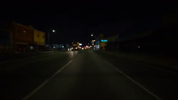 Hyperlapse Jazdy Los Angeles Brea Ave Południowej Kalifornii Usa — Wideo stockowe